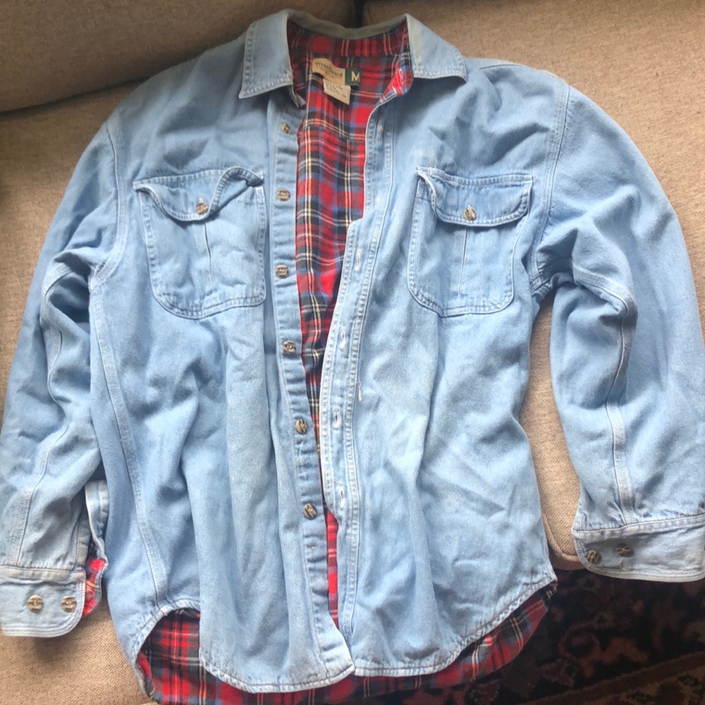 Flannel lined jean jacket